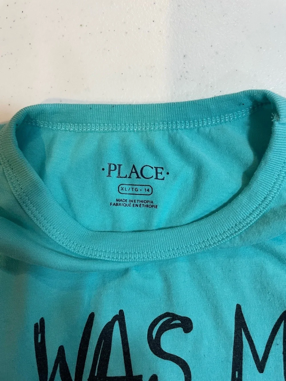 The Children's Place Orange Long-Sleeve Football Graphic Tee Blue one 14. (2)